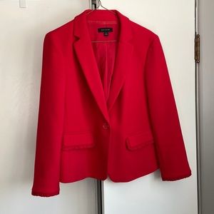 Ann Taylor bracelet sleeve red blazer, Size 8
